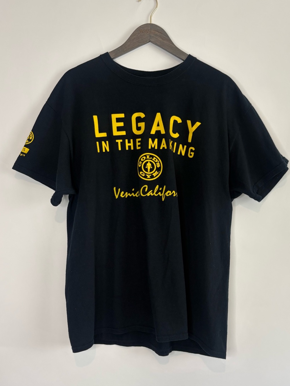 Golds Gym Mens Black Legacy In The Making 50 Years Anniversary T-Shirt USA